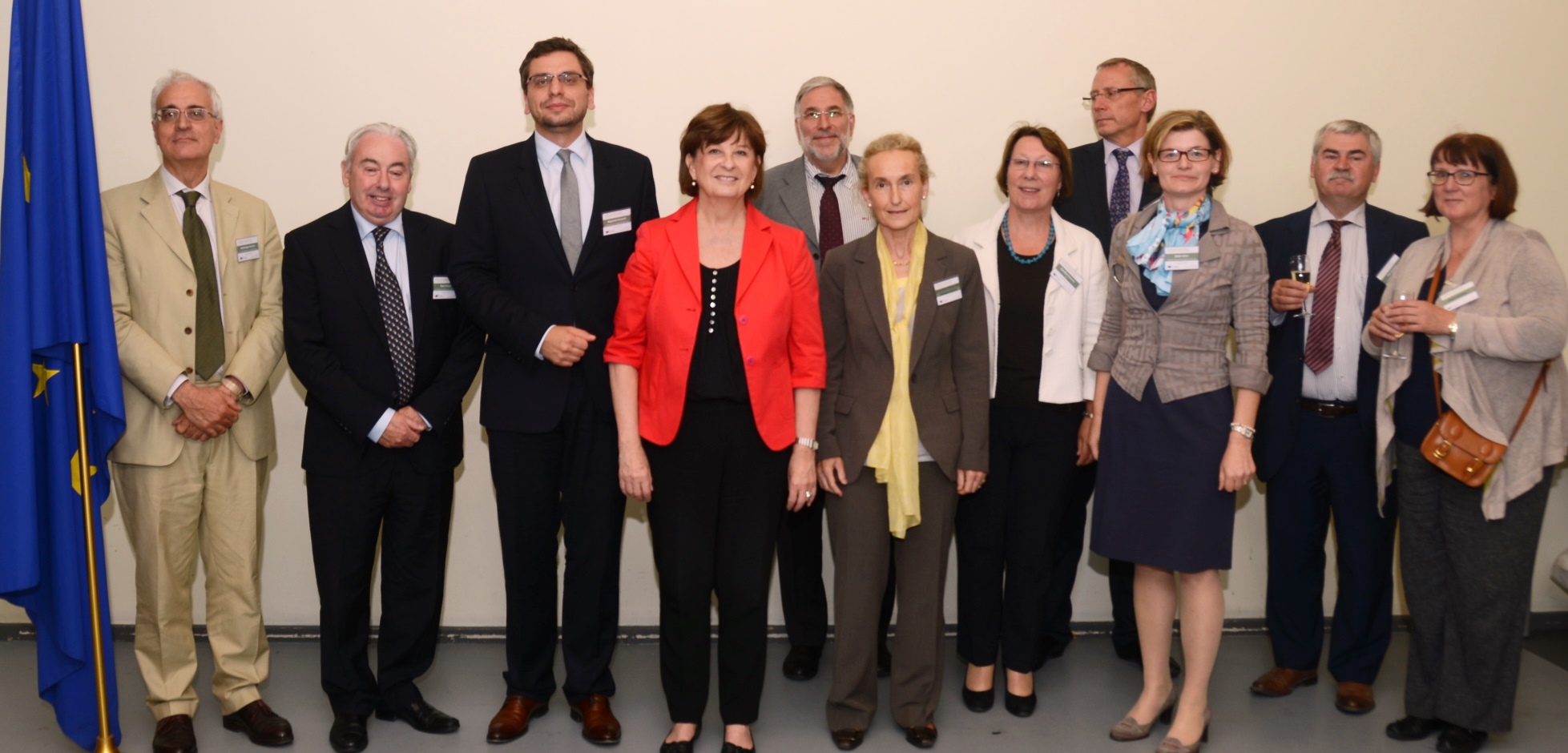 Mme Le Bail, Postulski sowie weitere Vertreter/innen europäischer Netzwerke (© European Union, 2014)
